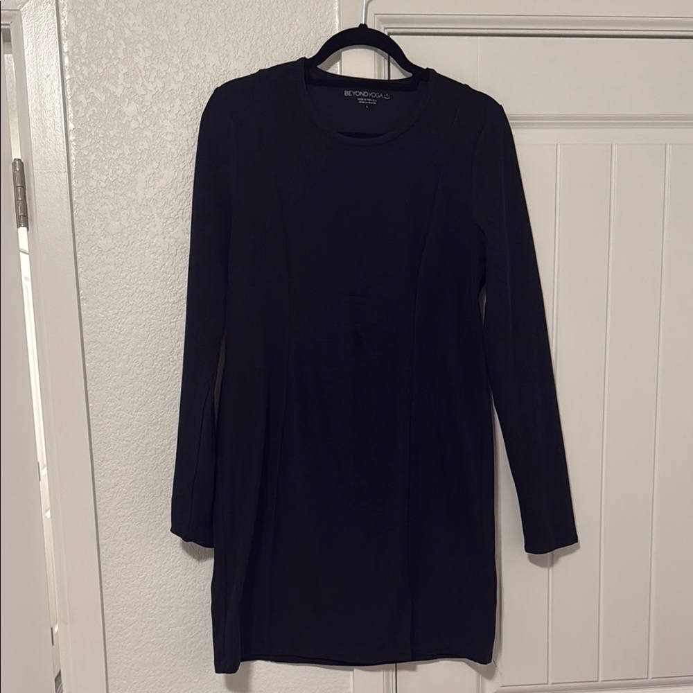 Beyond Yoga Black Long Sleeve Dress